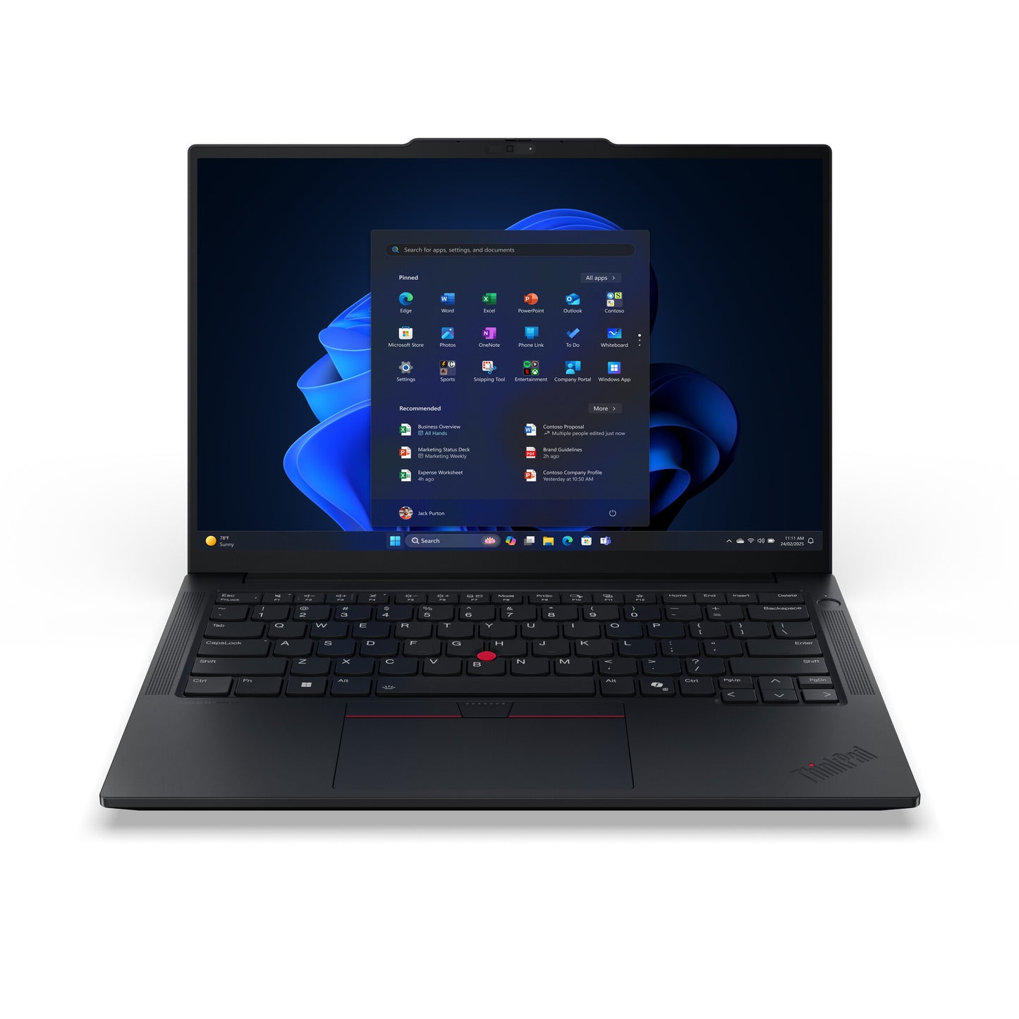 Lenovo ThinkPad E14 Gen 7 (Intel) Intel Core 7 240H Laptop 35.6 cm (14") Touchscreen WUXGA 16 GB DDR5-SDRAM 512 GB SSD Wi-Fi 6E (802.11ax) Windows 11 Pro Black