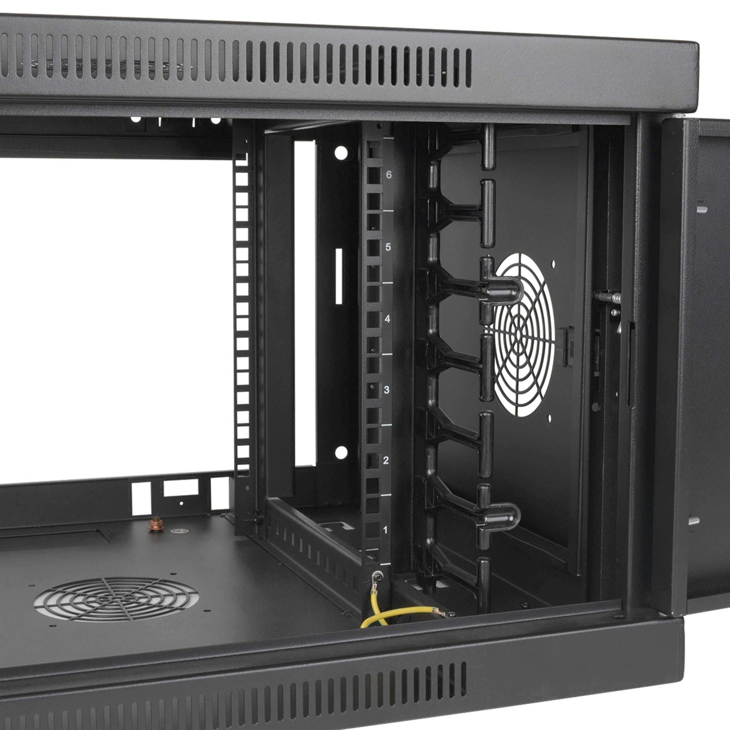 6U Wallmount Rack Enclosure Server Cabinet Wide Cable Management