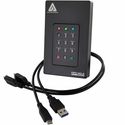 Aegis Fortress L3- FIPS Level 3 Validated Hardware Encrypted Portable Drive