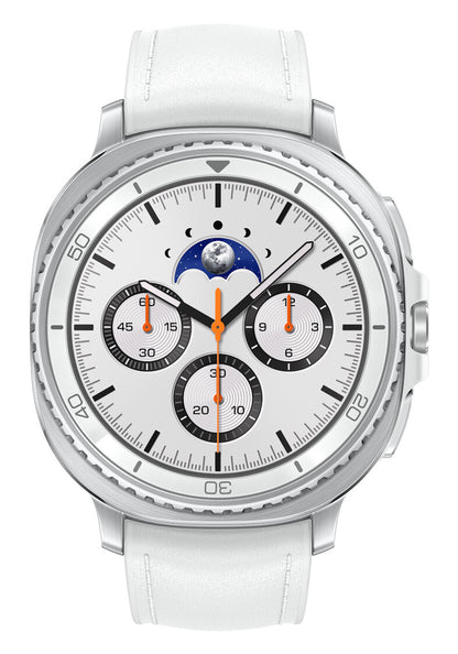 Samsung Galaxy Watch8 Classic 3.3 cm (1.3") AMOLED 46 mm Digital 438 x 438 pixels Touchscreen Silver Wi-Fi GPS (satellite)