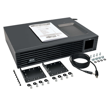 Tripp Lite 1000VA Sine Wave UPS Battery Backup, LCD, 700W AVR Line-Interactive, 2U Rackmount, USB, DB9 (SMC10002URM), Black