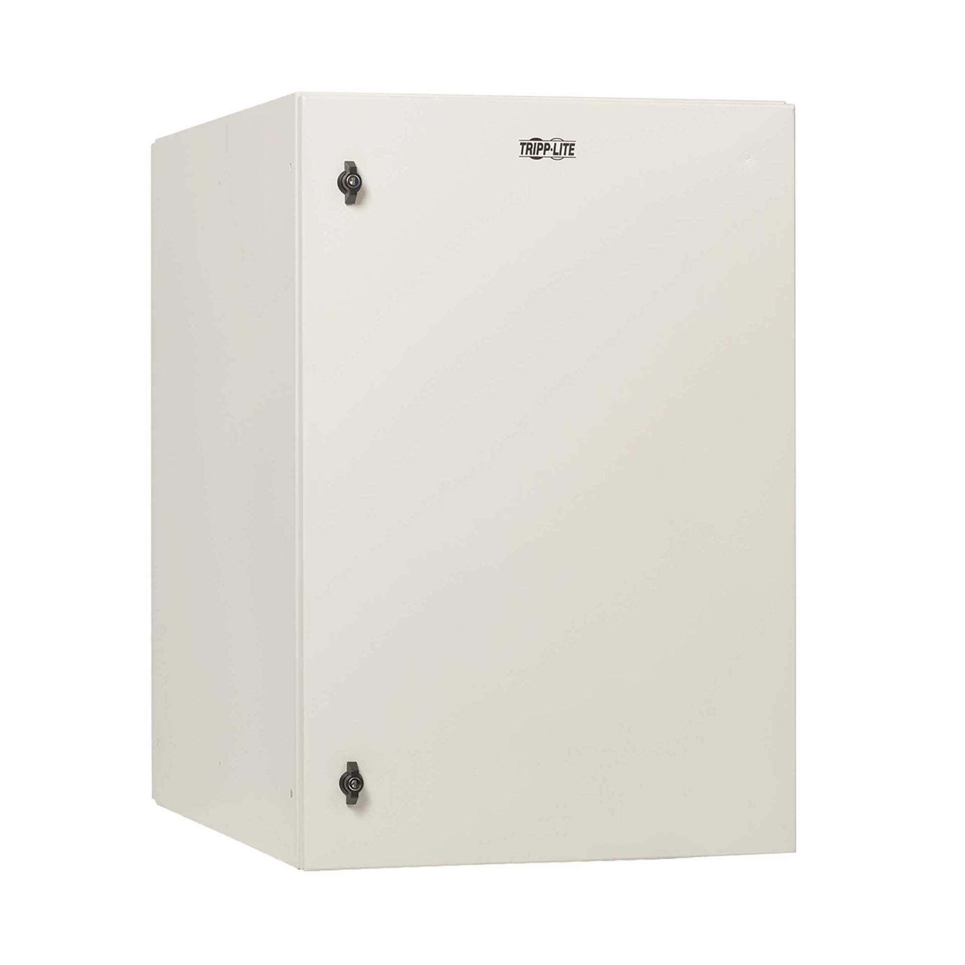 Tripp Lite Locking Industrial Wallmount NEMA 4 Protection Server Rack Enclosure, Hinged Back Option, 16" to 32" Depths, Heavy Duty Metal Construction, Gray, 5-Year Warranty (SRN4 Series)