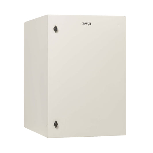 Tripp Lite Locking Industrial Wallmount NEMA 4 Protection Server Rack Enclosure, Hinged Back Option, 16" to 32" Depths, Heavy Duty Metal Construction, Gray, 5-Year Warranty (SRN4 Series)