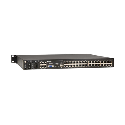 Eaton 16-Port & 32-Port Rack KVM Over IP Switch, Cat5/Cat5e, Virtual Media Connection, Remote & Local Users, Free Software, VGA or HDMI KVM, 1U Rackmount, TAA Compliant, 3-Year Warranty
