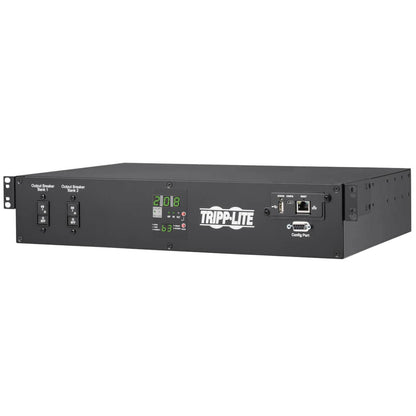Tripp Lite Monitored PDU, 30A, 16 Outlets (5-15/20R), 120V, L5-30P, 10 ft. Cord, 2U Rack-Mount Power (PDUMNH30)