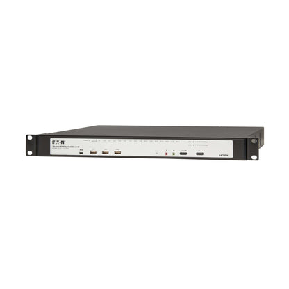 Eaton 16-Port & 32-Port Rack KVM Over IP Switch, Cat5/Cat5e, Virtual Media Connection, Remote & Local Users, Free Software, VGA or HDMI KVM, 1U Rackmount, TAA Compliant, 3-Year Warranty