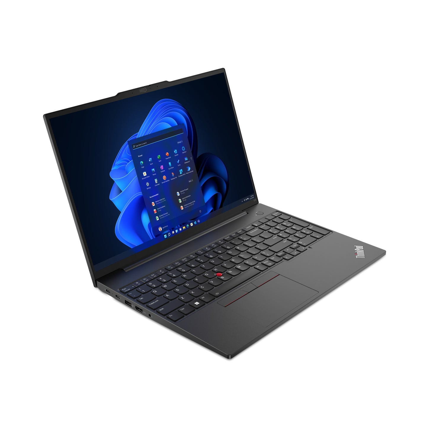 Lenovo ThinkPad E16 Gen 1 (Intel) Intel® Core™ i5 i5-1335U Laptop 40.6 cm (16") WUXGA 16 GB DDR4-SDRAM 256 GB SSD Wi-Fi 6 (802.11ax) Windows 11 Pro US English Black
