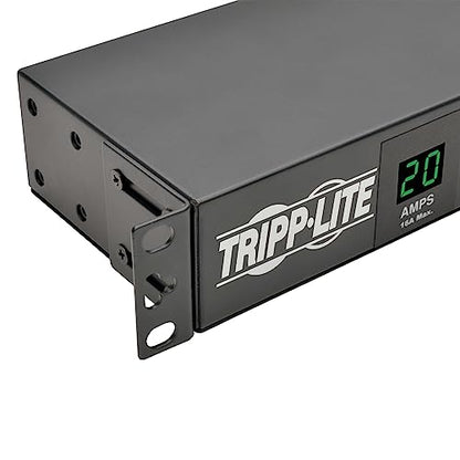 Tripp Lite Metered PDU, 20A, Isobar Surge Suppression 3840 Joules, (12 5-20R, 2 5-15R), 120V, L5-20P/5-20P, 1U Rack-Mount Power (PDUMH20-ISO)