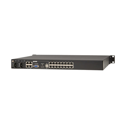 Eaton 16-Port & 32-Port Rack KVM Over IP Switch, Cat5/Cat5e, Virtual Media Connection, Remote & Local Users, Free Software, VGA or HDMI KVM, 1U Rackmount, TAA Compliant, 3-Year Warranty