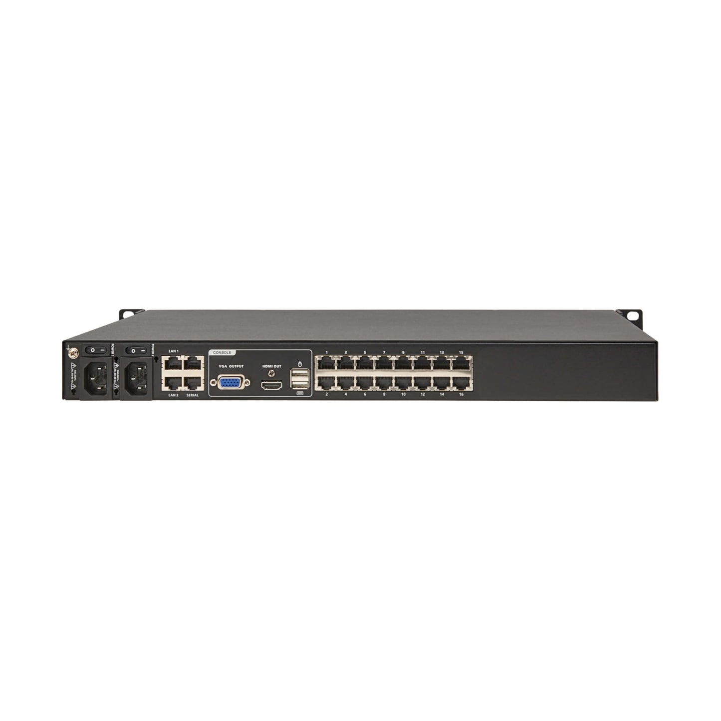 Eaton 16-Port & 32-Port Rack KVM Over IP Switch, Cat5/Cat5e, Virtual Media Connection, Remote & Local Users, Free Software, VGA or HDMI KVM, 1U Rackmount, TAA Compliant, 3-Year Warranty