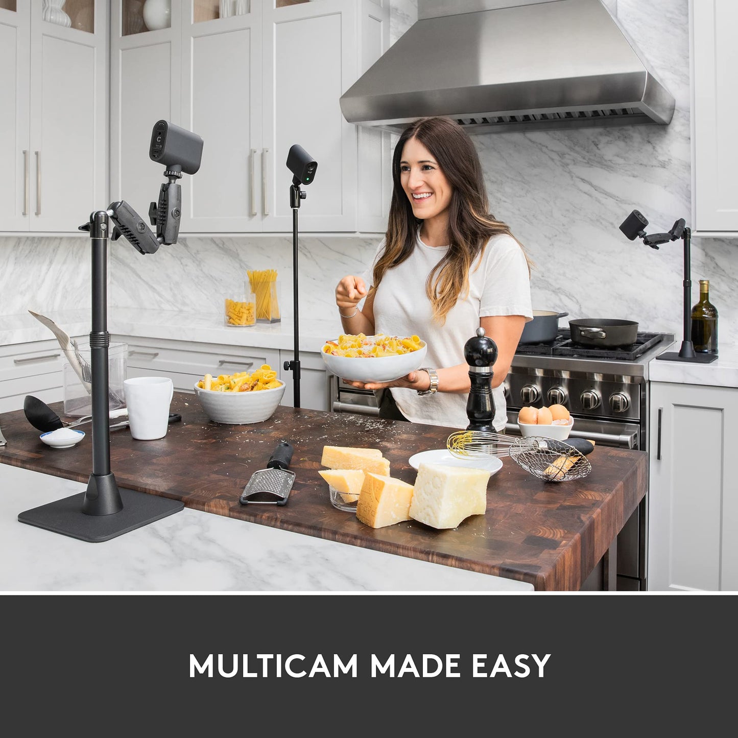 Logitech for Creators Mevo Start 3-Pack Wireless Live Streaming Cameras, for Multi-Camera HD Video,App Control and Stream via Smartphone or Wi-Fi