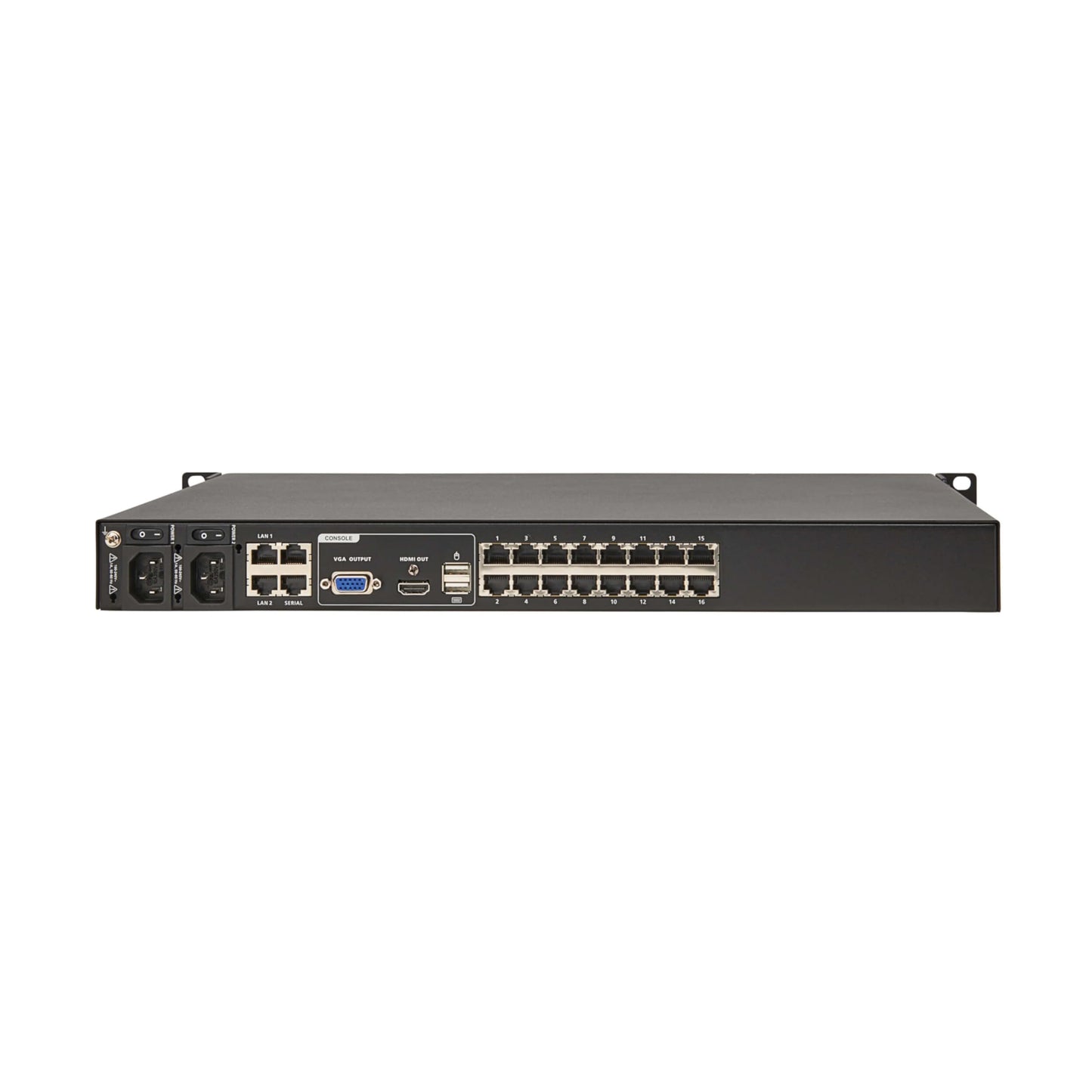 Eaton 16-Port & 32-Port Rack KVM Over IP Switch, Cat5/Cat5e, Virtual Media Connection, Remote & Local Users, Free Software, VGA or HDMI KVM, 1U Rackmount, TAA Compliant, 3-Year Warranty