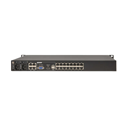 Eaton 16-Port & 32-Port Rack KVM Over IP Switch, Cat5/Cat5e, Virtual Media Connection, Remote & Local Users, Free Software, VGA or HDMI KVM, 1U Rackmount, TAA Compliant, 3-Year Warranty