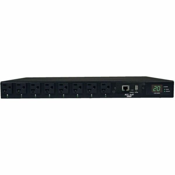 Eaton Tripp Lite Series PDU Switched ATS 120V 20A 5-15/20R 16 Outlet L5-20P Horizontal TAA - horizontal rackmount - power distribution unit