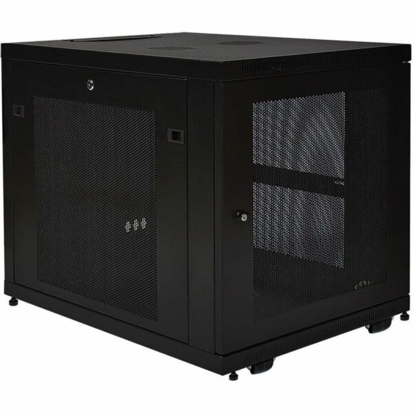 Tripp Lite 12U Rack Enclosure Server Cabinet Doors & Sides 300lb Capacity - rack - 12U