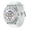 Samsung Galaxy Watch8 Classic 3.3 cm (1.3") AMOLED 46 mm Digital 438 x 438 pixels Touchscreen Silver Wi-Fi GPS (satellite) - 46 mm/Silver